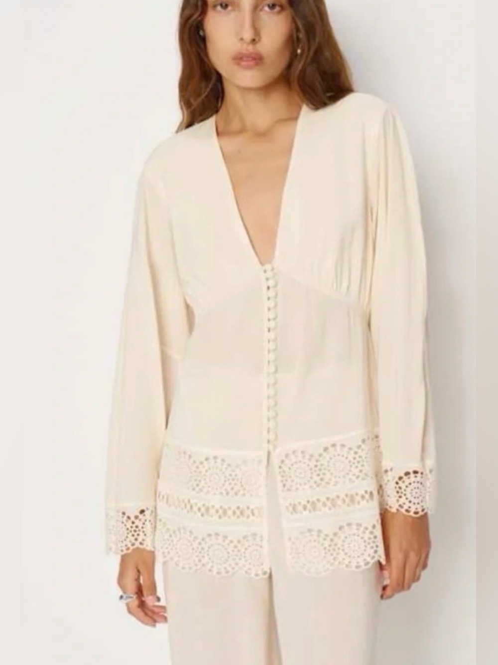 NWT Reformation Nadia Two Piece Set in Cream